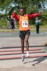 Wondiye Fikre Indelbu wins the Newton Aycliffe 10k Road Race wearing only one shoe.